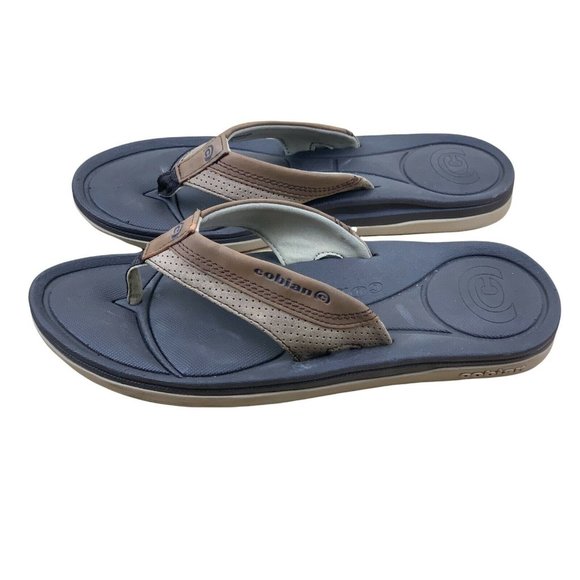 Cobian Floater Flip Flop Sandals Mocha Brown Black Mens Size S 3.5-6 - Picture 7 of 8